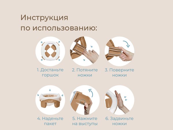 Дорожный горшок ROXY-KIDS HandyPotty / HP-255BB