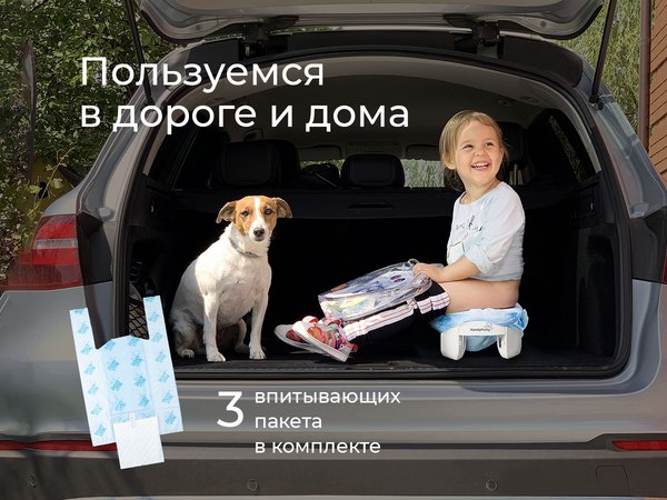 Дорожный горшок ROXY-KIDS HandyPotty / HP-255WG