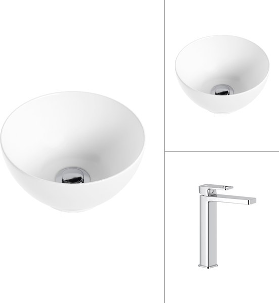 Умывальник со смесителем Lauter 21601E + Cascade 21СК0655C - фото