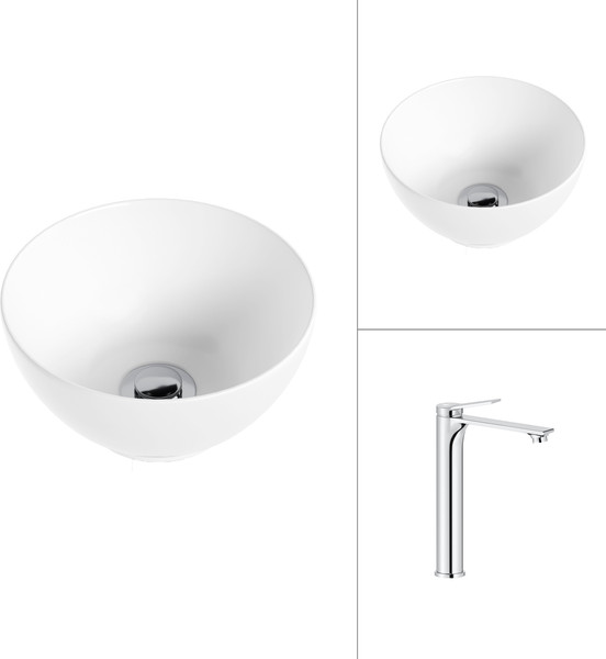 Умывальник со смесителем Lauter 21601E + Rio 21AM12672 - фото