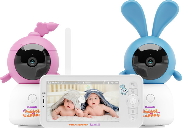 Видеоняня Ramili Крошик и Нюша. Малышарики / RV100X2KROSHNUSHA - фото