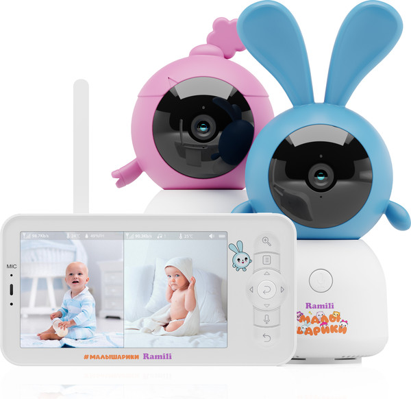 Видеоняня Ramili Крошик и Нюша. Малышарики / RV100X2KROSHNUSHA