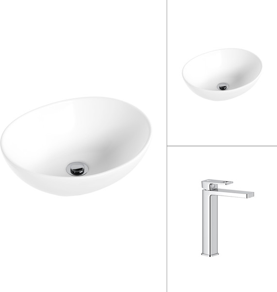 Умывальник со смесителем Lauter 21652 + Cascade 21СК0655C - фото