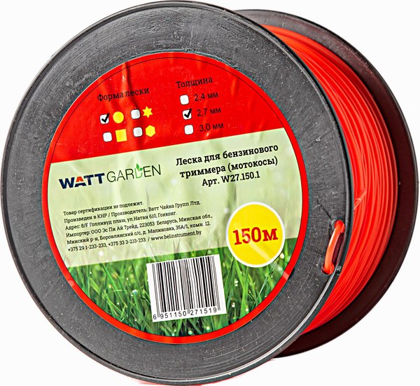 Леска для триммера Watt 3.0 / W30.150.1 - фото