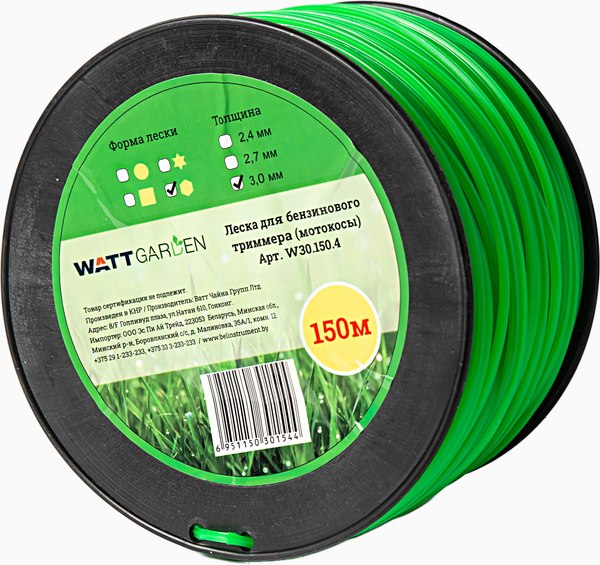 Леска для триммера Watt 3.0 / W30.150.4 - фото