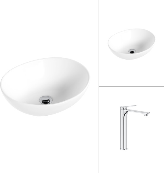 Умывальник со смесителем Lauter 21652 + Rio 21AM12672 - фото