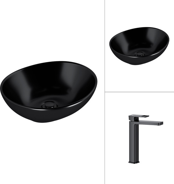 Умывальник со смесителем Lauter 21652-A + Cascade 21СК0655BS - фото