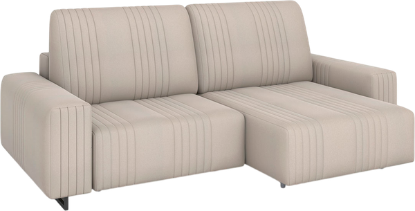 Диван угловой Rivalli Уолтер ШП 1000 + оттоманка - фото