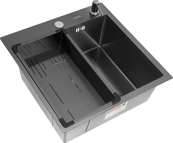 Мойка кухонная Arfeka ECO AR 50x50+CL AR G+DS - фото