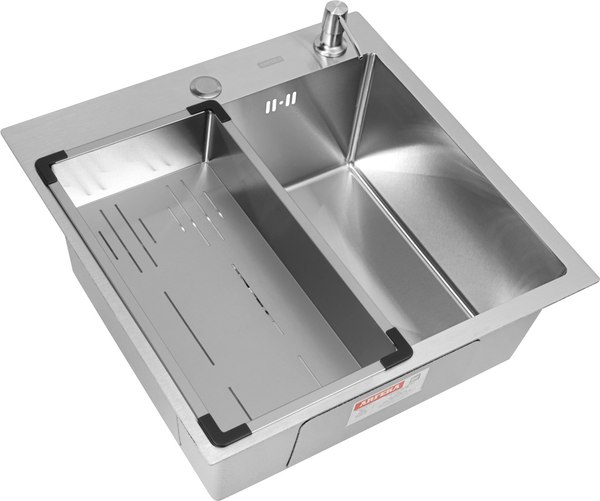 Мойка кухонная Arfeka ECO AR 50x50+CL AR G+DS AR - фото