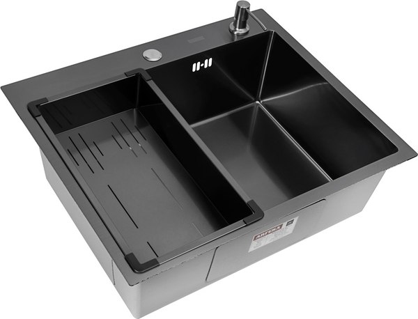 Мойка кухонная Arfeka ECO AR 60x50+CL AR G+DS AR - фото