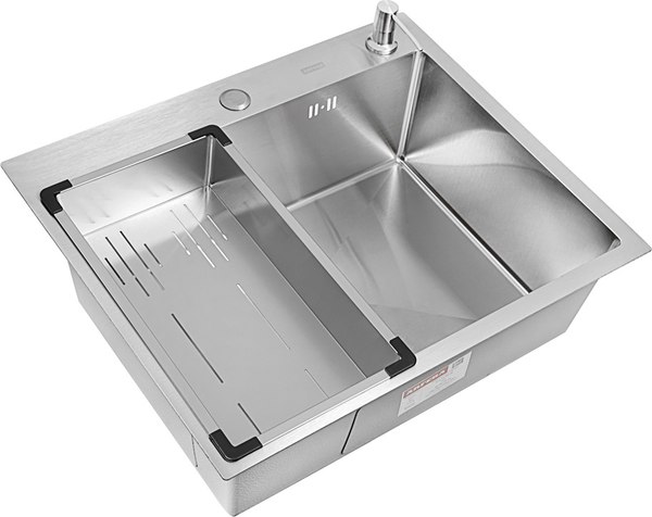 Мойка кухонная Arfeka ECO AR 60x50+CL AR G+DS AR - фото
