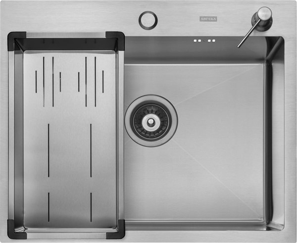 Мойка кухонная Arfeka ECO AR 60x50+CL AR G+DS AR