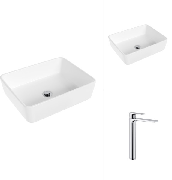 Умывальник со смесителем Lauter 21674 + Reef 21CK8678C - фото