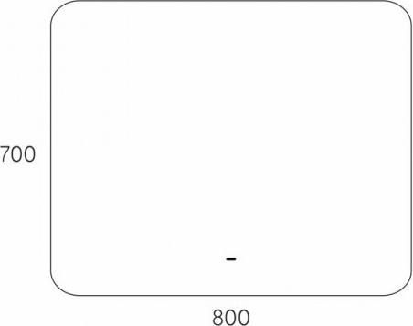 Зеркало Maroni Vito LED 800х700