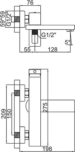 Смеситель Gerhans K13027W