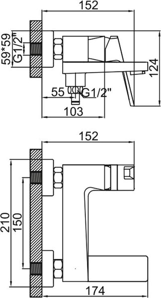 Смеситель Ledeme L3192B