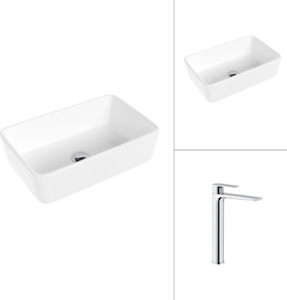 Умывальник со смесителем Lauter 21674A + Reef 21CK8678C - фото