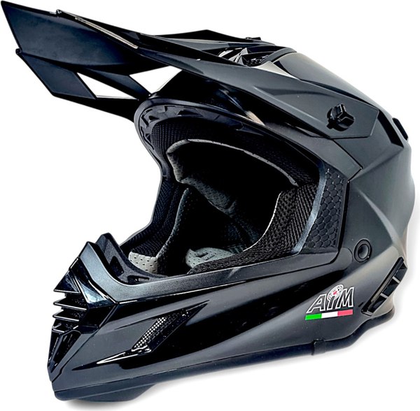 Мотошлем AiM RH855 Fiber Glass RH855-001-M - фото