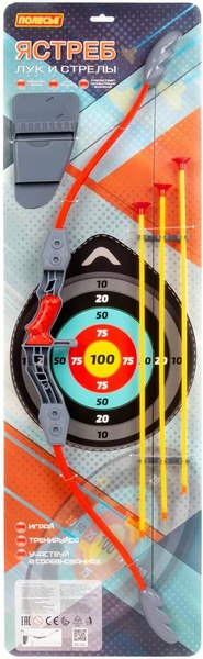 Лук игрушечный Полесье Ястреб + стрелы и колчан / 66798