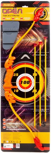 Лук игрушечный Полесье Орел + стрелы и колчан / 66774