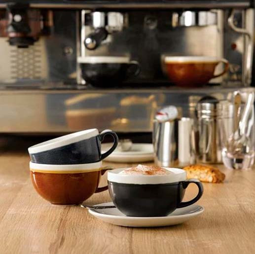 Чашка Churchill Cappuccino Monochrome Sapphire Blue / MOBLCB201