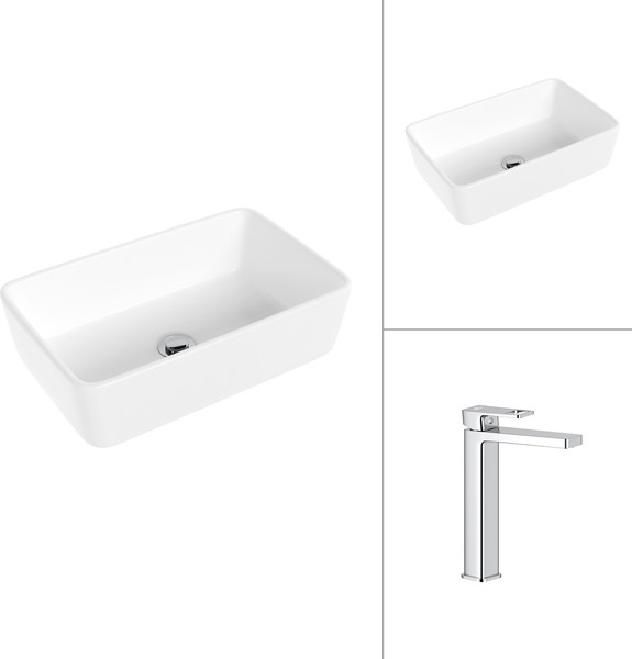 Умывальник со смесителем Lauter 21674A + Cascade 21СК0655C - фото