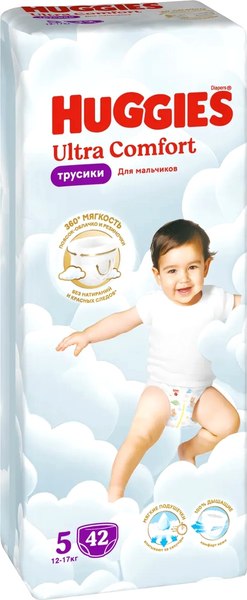 Подгузники-трусики детские Huggies Ultra Comfort Mega 5 Boy - фото