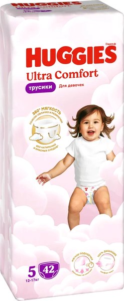 Подгузники-трусики детские Huggies Ultra Comfort Mega 5 Girl - фото