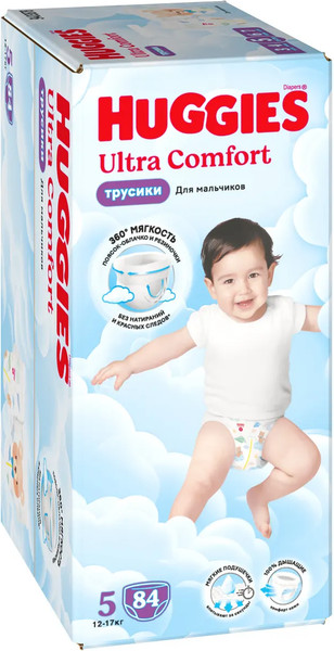 Подгузники-трусики детские Huggies Ultra Comfort Box 5 Boy - фото