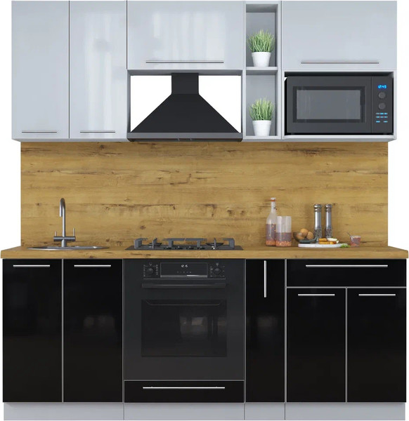 Кухонный гарнитур Интерлиния Мила Пластик 2.0 - фото