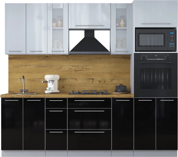 Кухонный гарнитур Интерлиния Мила Пластик 2.4 - фото