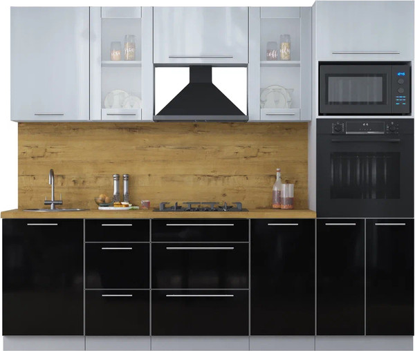 Кухонный гарнитур Интерлиния Мила Пластик 2.5 - фото