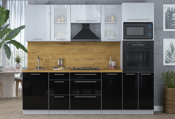 Кухонный гарнитур Интерлиния Мила Пластик 2.5