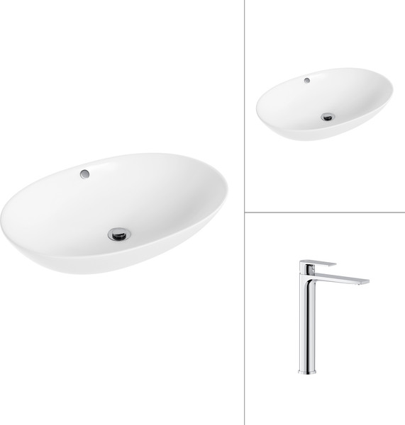 Умывальник со смесителем Lauter 21709 + Reef 21CK8678C - фото