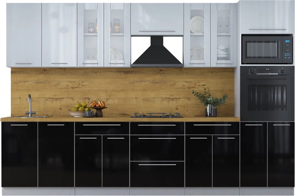 Кухонный гарнитур Интерлиния Мила Пластик 3.2 - фото