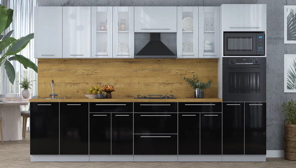 Кухонный гарнитур Интерлиния Мила Пластик 3.2