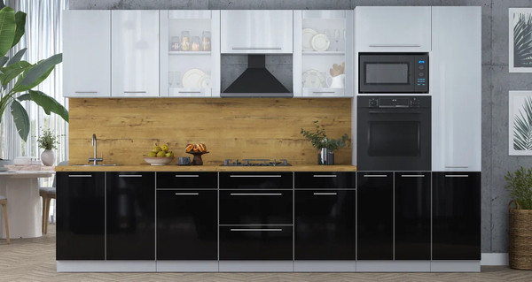 Кухонный гарнитур Интерлиния Мила Пластик 3.4