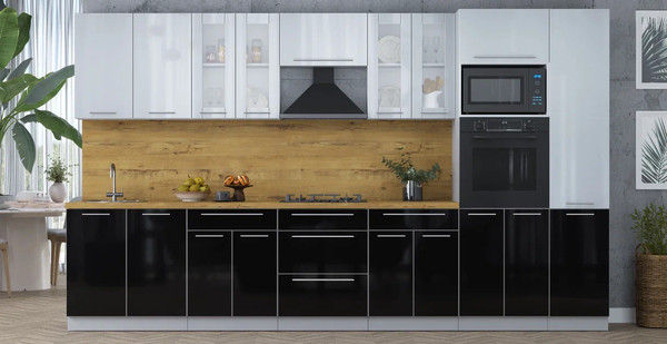 Кухонный гарнитур Интерлиния Мила Пластик 3.6