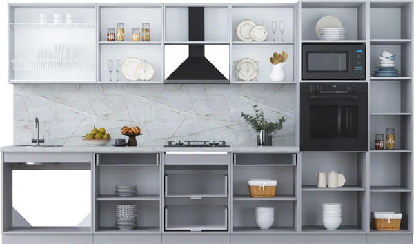 Кухонный гарнитур Интерлиния Мила Пластик 3.6