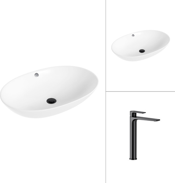 Умывальник со смесителем Lauter 21709 + Reef 21CK8678BS - фото