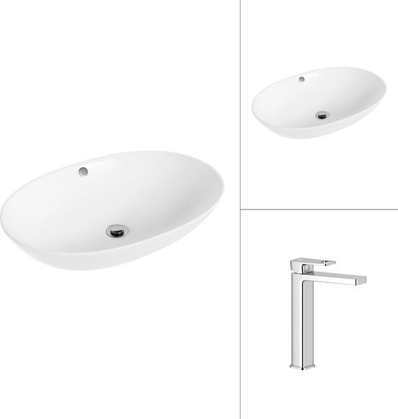 Умывальник со смесителем Lauter 21709 + Cascade 21СК0655C - фото