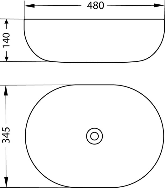 Умывальник со смесителем Lauter 21836A + Reef 21CK8678BS с донным клапаном 21190B