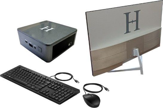Неттоп Horizont H-top C1K4 / T54E3W + комплект периферии - фото