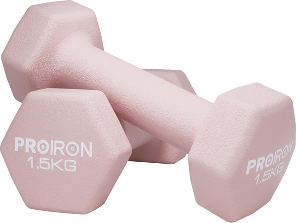Набор гантелей Proiron Неопреновые гексагональные по 1.5кг / Г2015НГ - фото