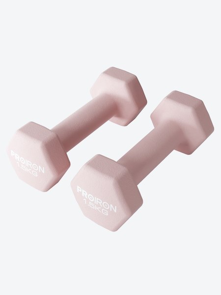 Набор гантелей Proiron Неопреновые гексагональные по 1.5кг / Г2015НГ