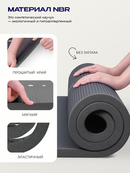 Коврик для йоги и фитнеса Proiron 1830x660x10 / К18610НСЕ