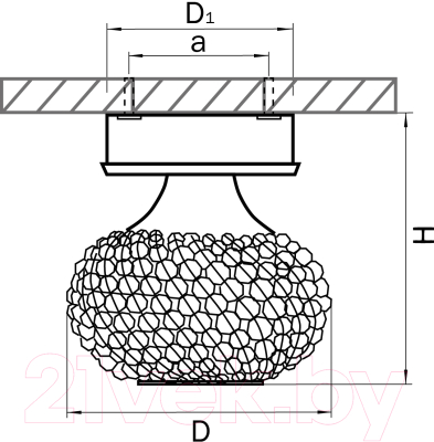 Точечный светильник Lightstar Monile Top 160302