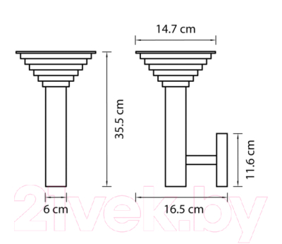 Бра уличное Lightstar Piatto 379637