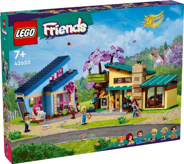 Конструктор Lego Friends Дома Олли и Пейсли / 42620 - фото